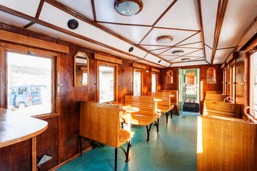 luxury old train carriage