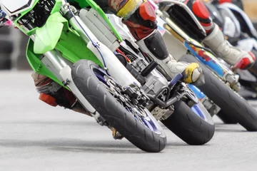 Fototapeten Motard motorcycle in corner of track © toa555