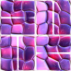 Seamless patterned texture split frames