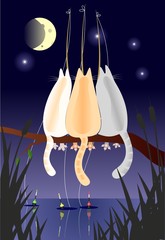 Коты на рыбалке © olga_igorevna