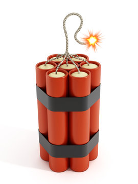 Dynamites with burning flament