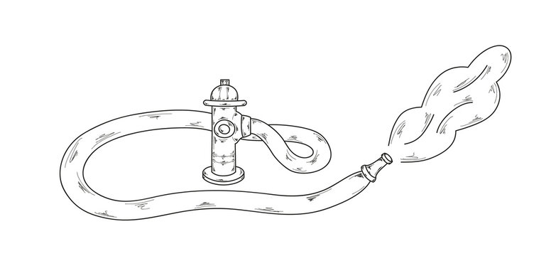 sketch, fire hydrant