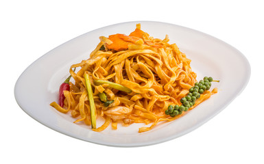 Fried noodles with vegetables