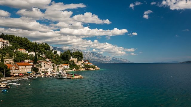 Small Village near Omis, Time-lapse, Dalmatia, Croatia