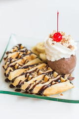 Waffle ice cream