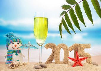 New year 2015 sign