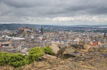 Fototapeta na wymiar Wide view of Edinburgh skyline