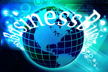 Fototapeta premium Business World in attractive background