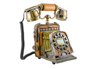 The telephone in style of a retro