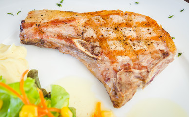 Pork chops steak