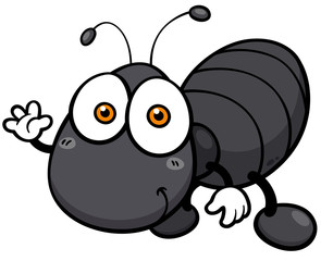Vector illustration of Ant cartoon