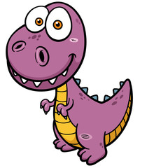 Vector illustration of Cartoon Dinosaur