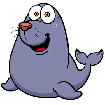 recommend clip art: Vector illustration of Cartoon seal
