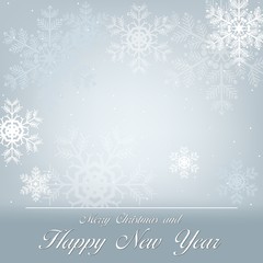 Naklejka na ściany i meble Merry Christmas and Happy New Year Greeting