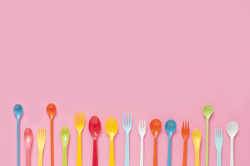 スプーン　フォーク　カラフル