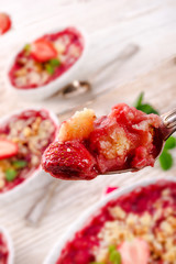 Strawberry Crumble