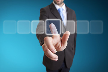 Businessman solution concept