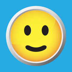 Fototapeta premium Smiley Button