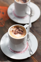 cappuccino with chocolate