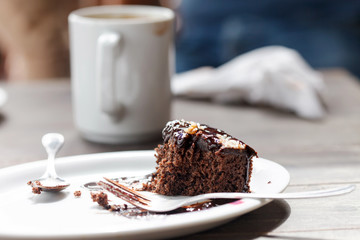 coffee with brownie