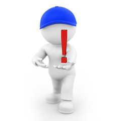 Ausrufezeichen pr&auml;sentieren