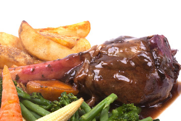 Lamb Shank with vegetable