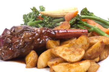 Lamb Shank with vegetable