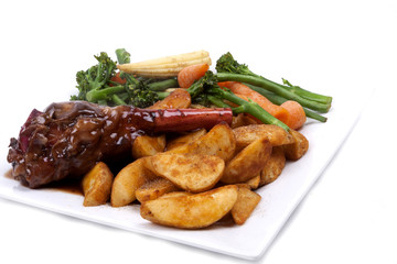 Lamb Shank with vegetable