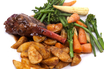 Lamb Shank with vegetable