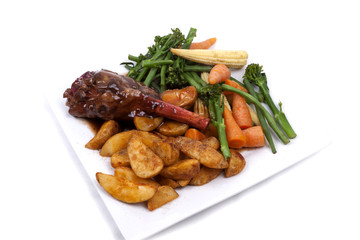Lamb Shank with vegetable