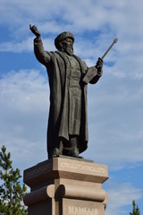 Monument to ZHAMBYL / DZHAMBUL in Astana - a great Kazakh poet