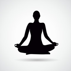 meditation silhouette