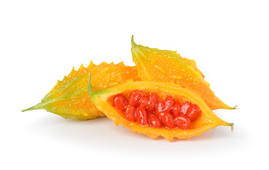 bittermelon isolated on white background