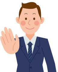 ビジネスマン　あいさつ