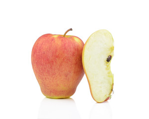 apple on a white background