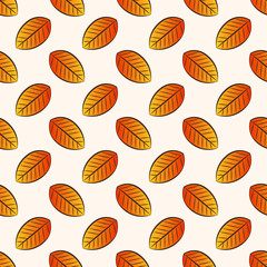 Autumn seamless pattern. Vector background.