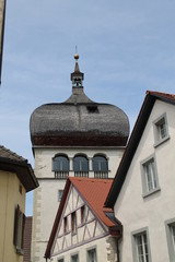 Ein Kirchendach in Bregenz