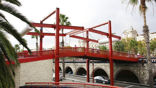 Puente levadizo del Moll de la Fusta, Barcelona