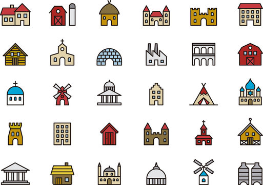 Buildings & Constructions icons