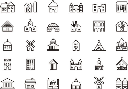 Buildings & Constructions icons