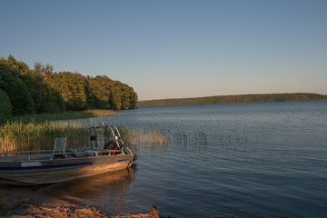 Evening light on Finnish Lake