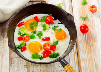 Fried eggs