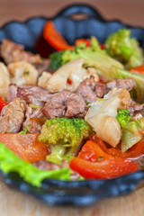meat with vegetables