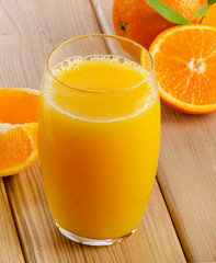 Glass of  orange juice