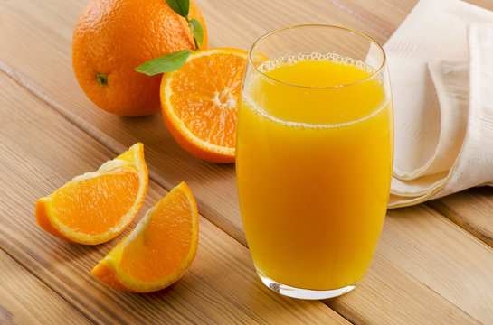 Glass of  orange juice