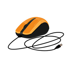 Computer mouse icon, vector illustration