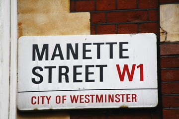 Naklejka premium Manette Street London
