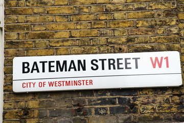 Bateman Street street sign