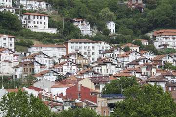 Fototapeta na wymiar Neighborhood of Matiko-Ciudad Jardin, Bilbao (Spain)