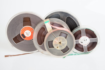 Fototapeta premium audio magetic reel tape